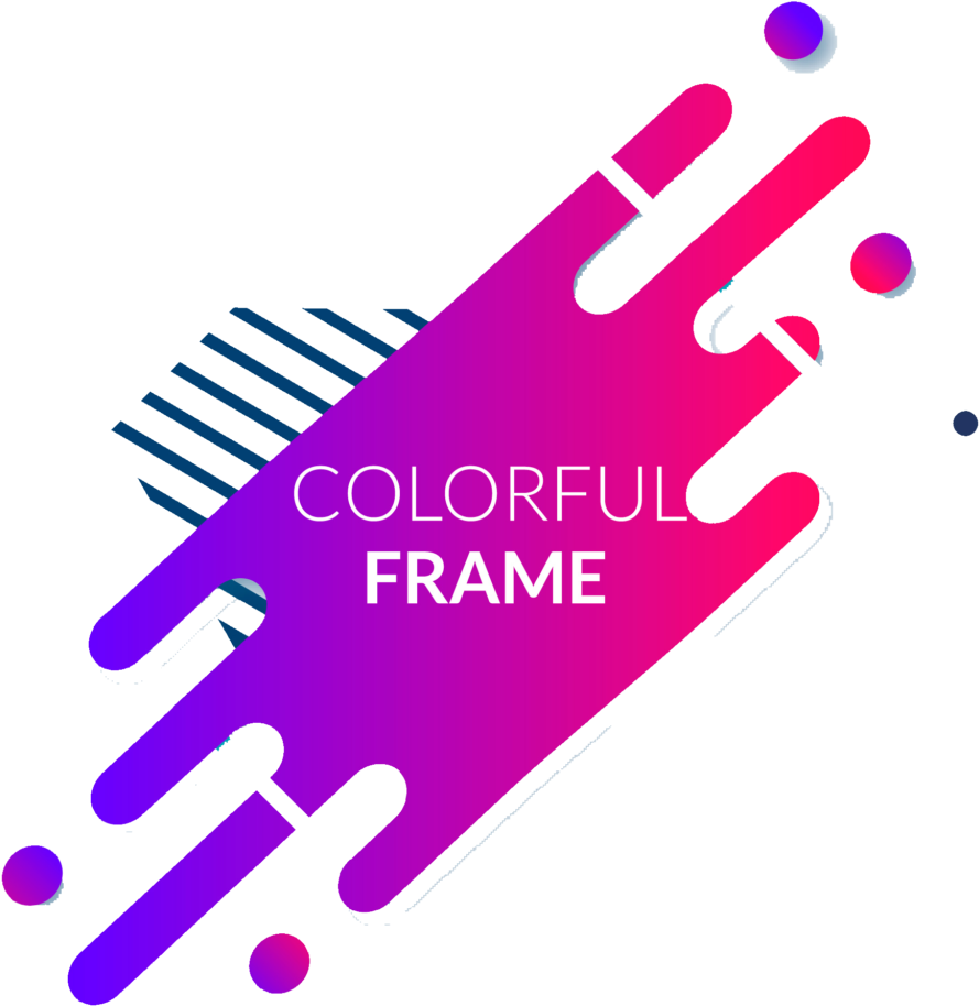 Abstract Colorful Frame Png - Abstract Designs Png (1024x1024), Png Download