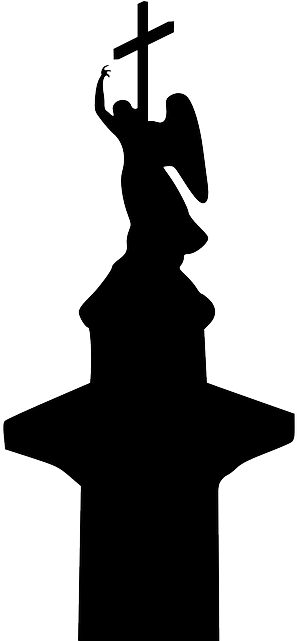 Column, Russia, Showplace, Angel, Silhouette - Александрийская Колонна Вектор (320x640), Png Download
