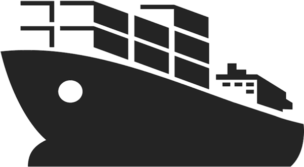 Jpg Royalty Free Download Silhouette At Getdrawings - Cargo Ship Clipart Black And White (600x600), Png Download