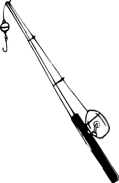 Fishing Rod, Rod, Fishing - Fishing Pole Silhouette Vector (469x720), Png Download