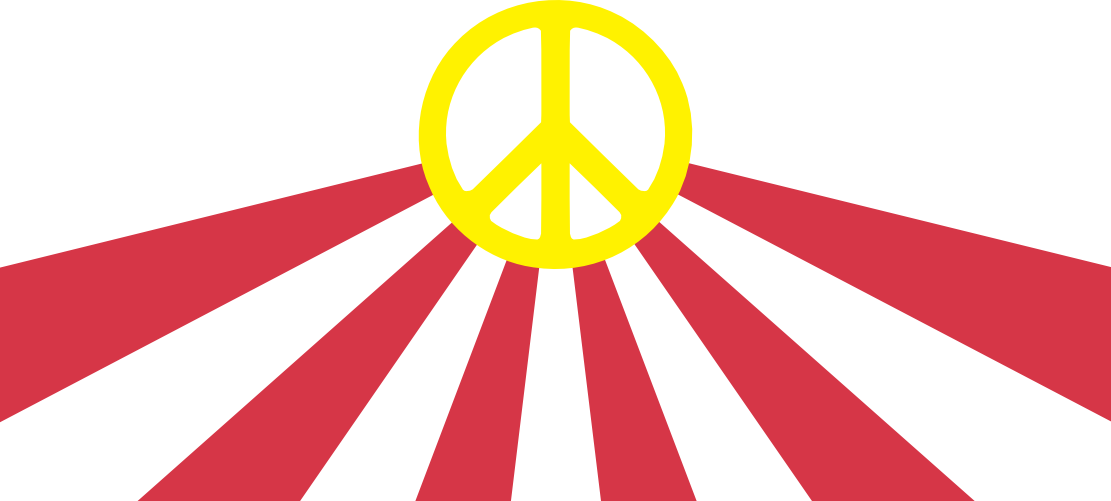 Scalable Vector Graphics Svg Sun Rise Peace Sign 2 - Clip Art (1111x501), Png Download