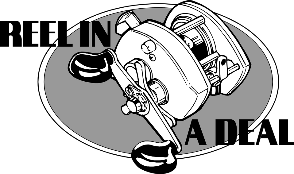 Fishing Rod Clipart Reel - Fishing Reel Drawing (958x567), Png Download
