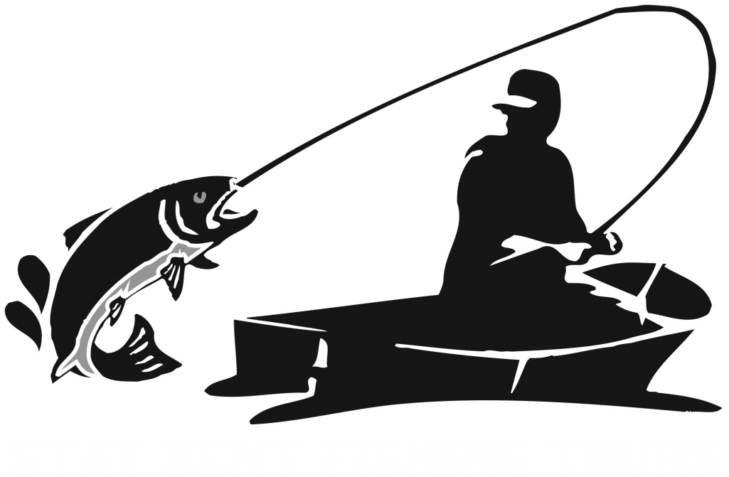 Staybent Tours Vermont Guide Adventures Logo White - Lake Fishing Vector (1024x727), Png Download