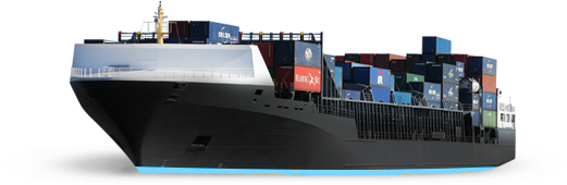 Navio Porta Container Feeder (570x255), Png Download