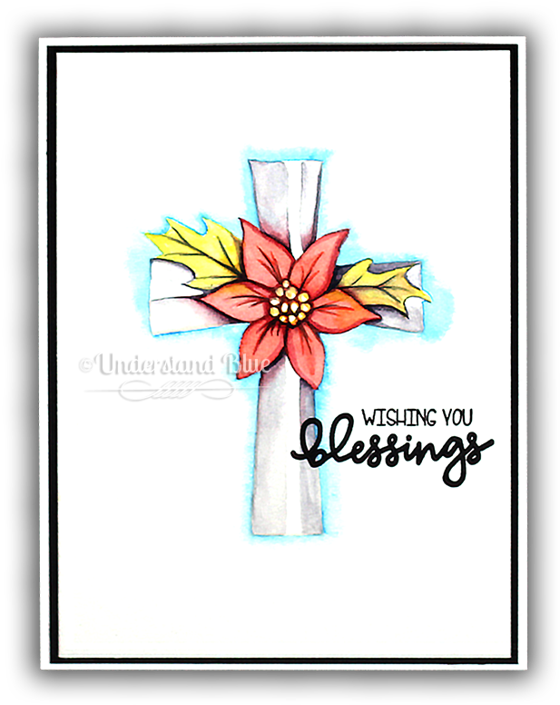 Poinsettia Clear Stamp Set - Greeting Card (650x836), Png Download