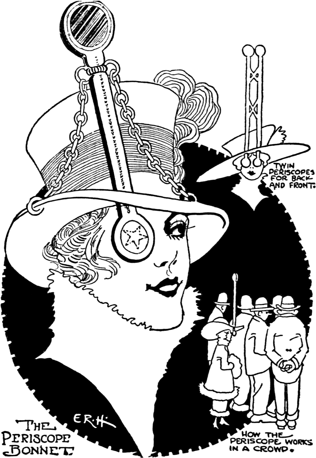 Vixen Starlet Steampunk Periscope Top Hat - Periscope (1153x1600), Png Download