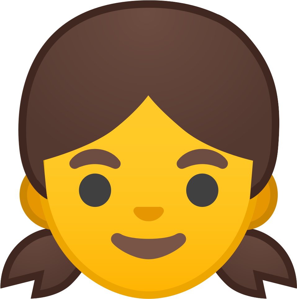 Girl Icon - Girl Emoji Png Icon (1024x1024), Png Download
