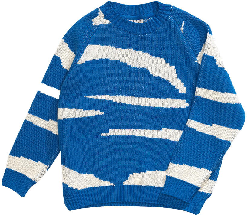 Beau Loves Loose Knit Jumper Tiger Stripes - Sweater (960x720), Png Download