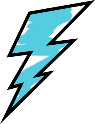 Lightning Bolt Clipart - Pink Lightning Bolt Png (309x400), Png Download