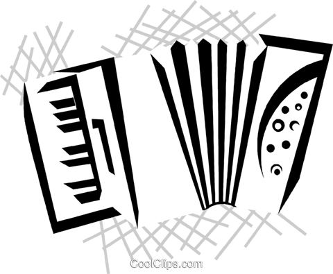 Acordeón Libres De Derechos Ilustraciones De Vectores - Accordion (480x395), Png Download