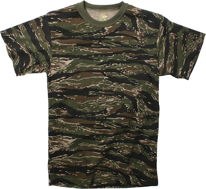 View - Tiger Stripe Camo T-shirt Large (700x700), Png Download