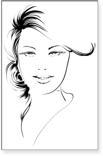 Beauty Girl Face - Face (360x555), Png Download