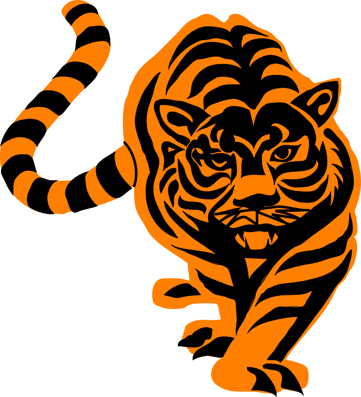 Vector Stripe Tiger Jpg Transparent Library - Graphics Clip Art (682x750), Png Download