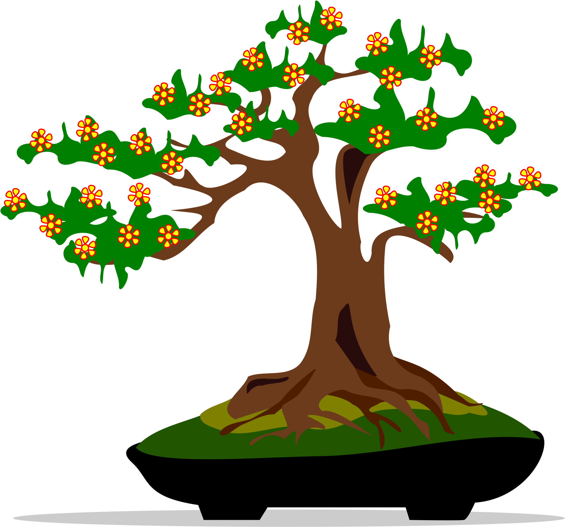 Jpg Royalty Free Icons Free And Downloads This Design - Bonsai Clipart (2400x2400), Png Download