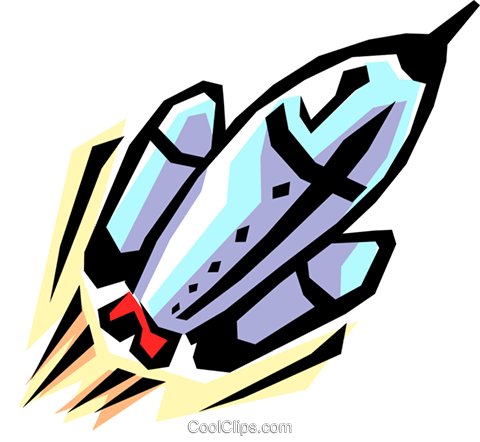 Rocket Ship Royalty Free Vector Clip Art Illustration - Learning (480x442), Png Download
