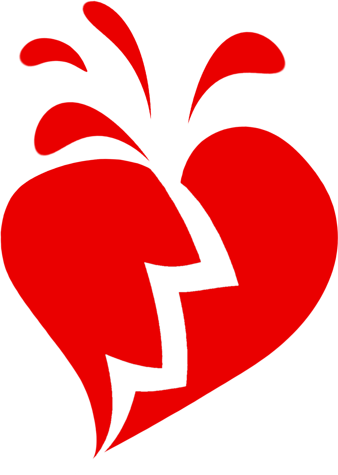 Png Clipart Broken - Heart Break Gif Png (770x1037), Png Download