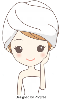 Cartoon Hand Painted Woman Spa Beauty Design, Cartoon, - Cartoon (360x360), Png Download