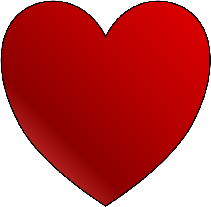 Red Heart Clipart - Heart Symbol Svg (740x740), Png Download