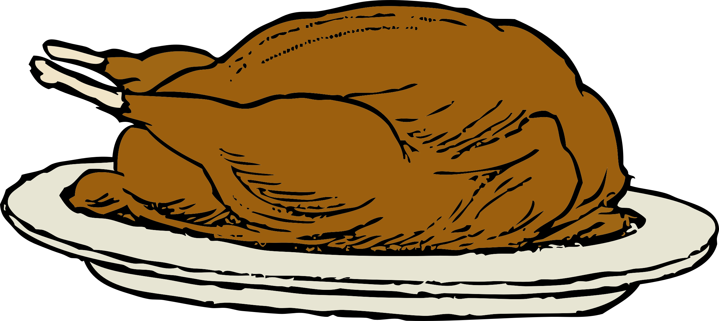 Turkey Transparent - Thanksgiving Day 2017 Usa (2400x1072), Png Download