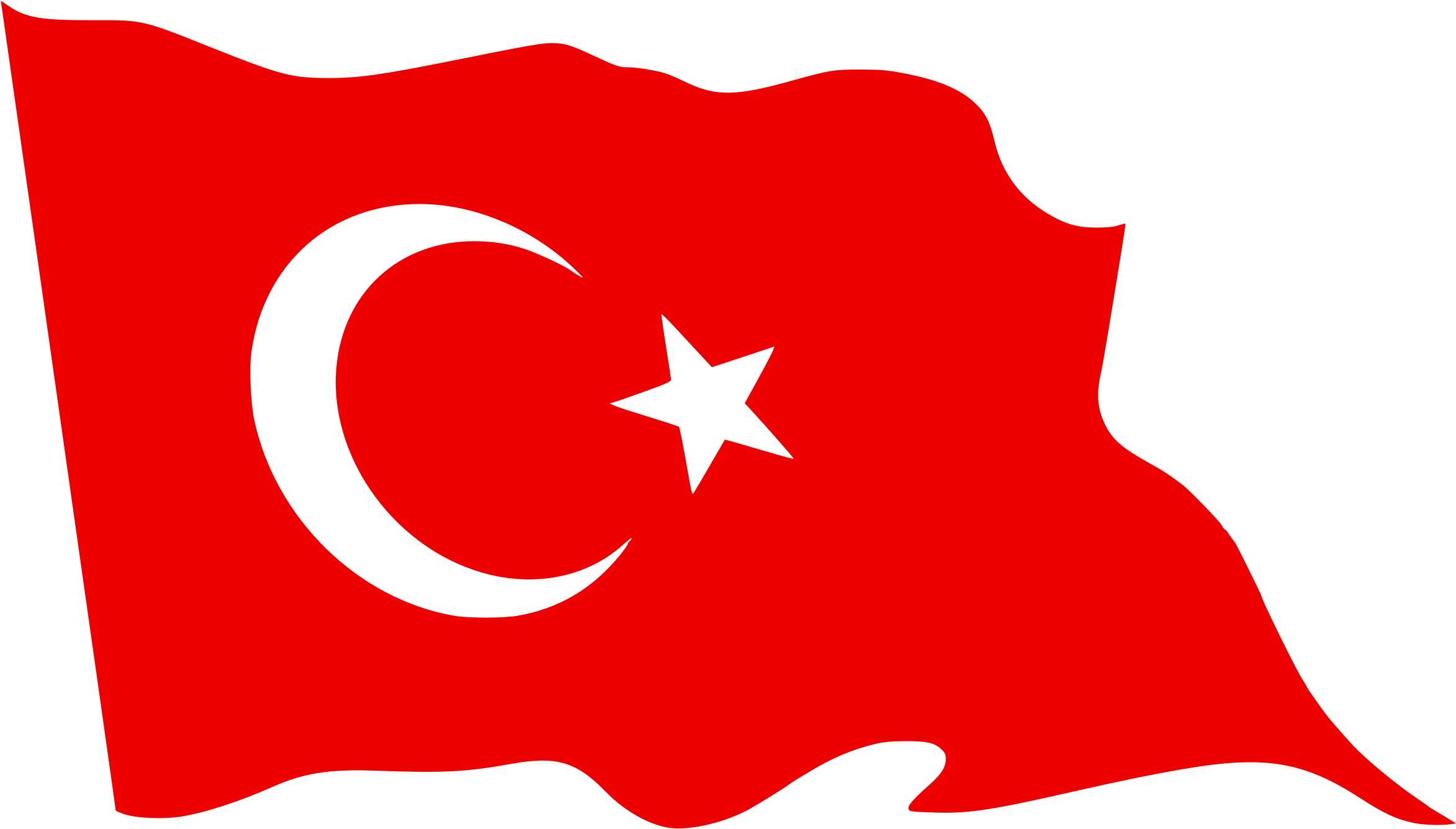 Turkey Flag Png Transparent Images - Turkey Flag Png (2400x1371), Png Download