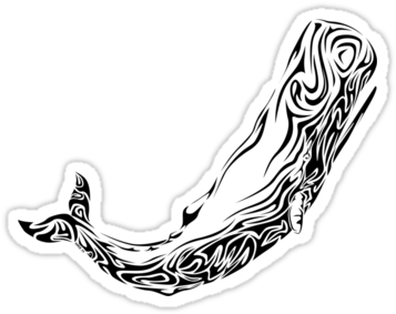 Sperm Whale Tattoo Tribal ~ Sperm Whale By Hmx23 - Tribal Sperm Whale Tattoo (375x360), Png Download
