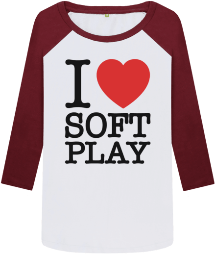 Red Wine-white I Heart Soft Play Baseball Top - I'll Start On Monday: Overcoming Your Weight Loss Excuses! (640x674), Png Download
