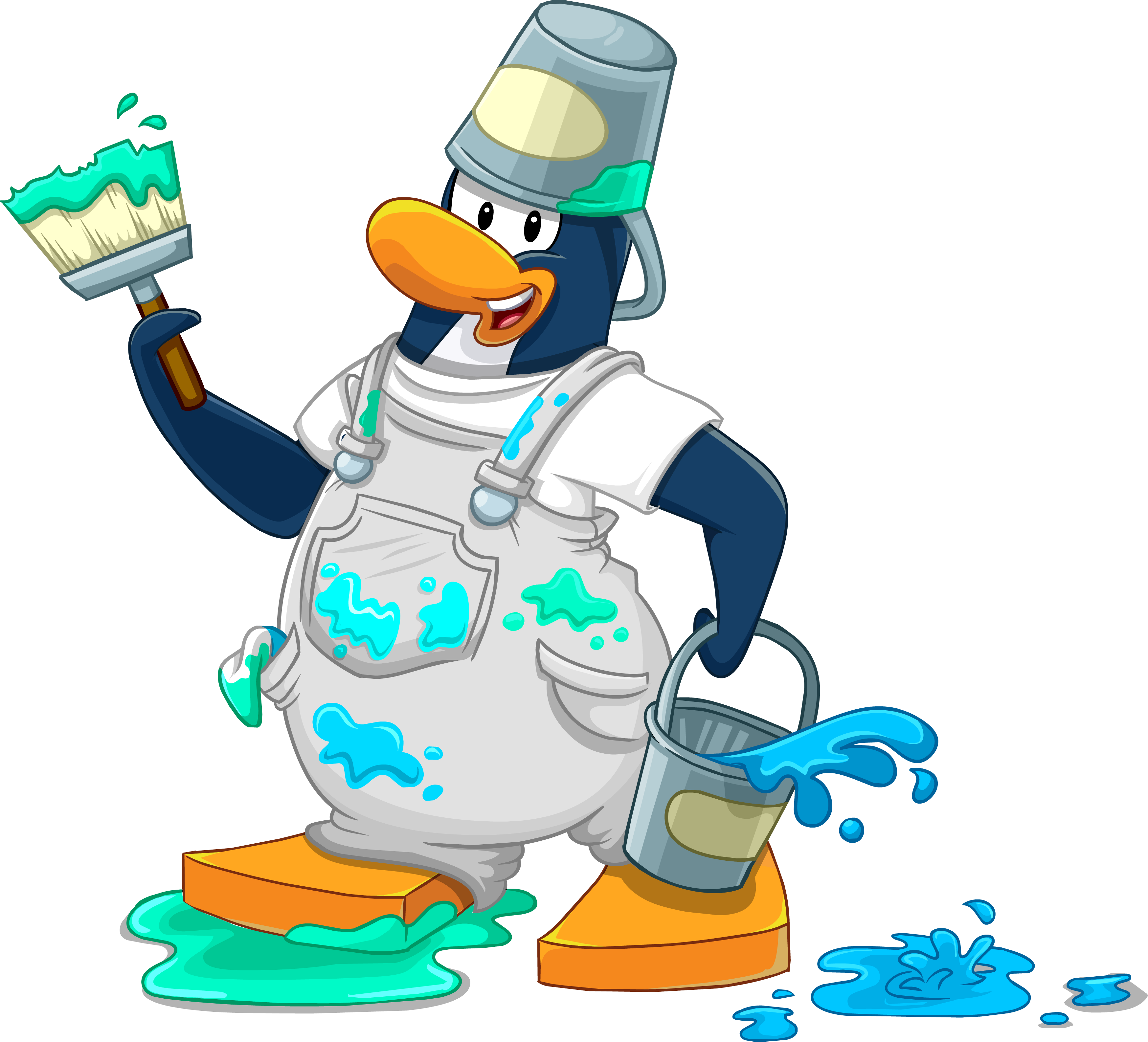 Penguin Style Painter 2 - Cartoon (3495x3173), Png Download
