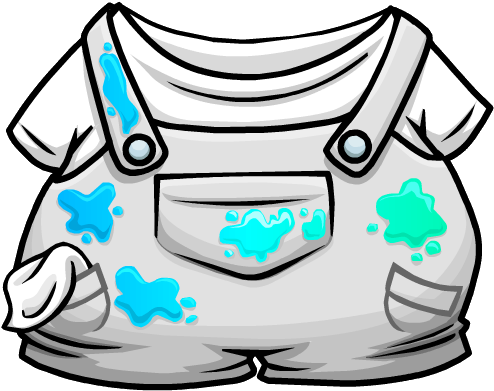 Painter Overalls Clothing Icon Id 4011 - Club Penguin Penguins (550x414), Png Download