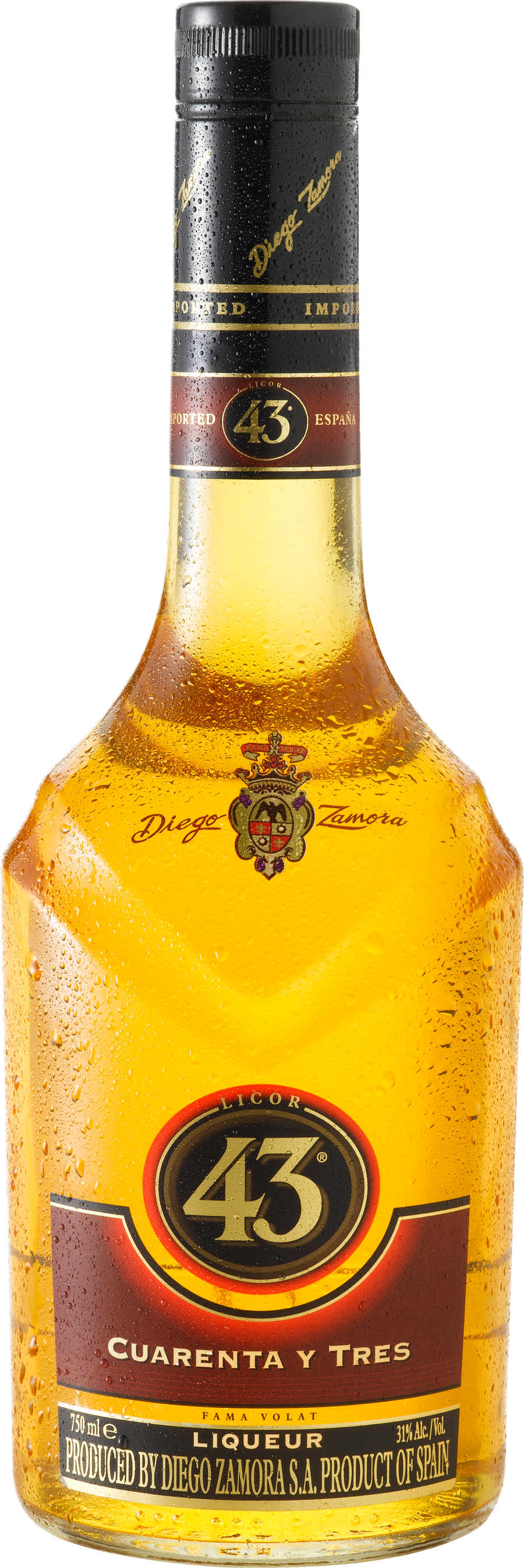 Liqueur Bottle Png Image - Diego Zamora Licor 43 Liter (900x2695), Png Download