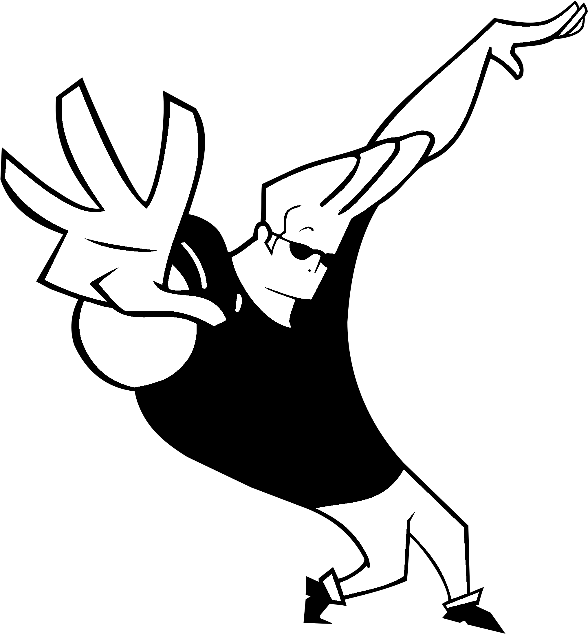 Johnny Bravo Logo Black And White - Johnny Bravo Png (2400x2400), Png Download