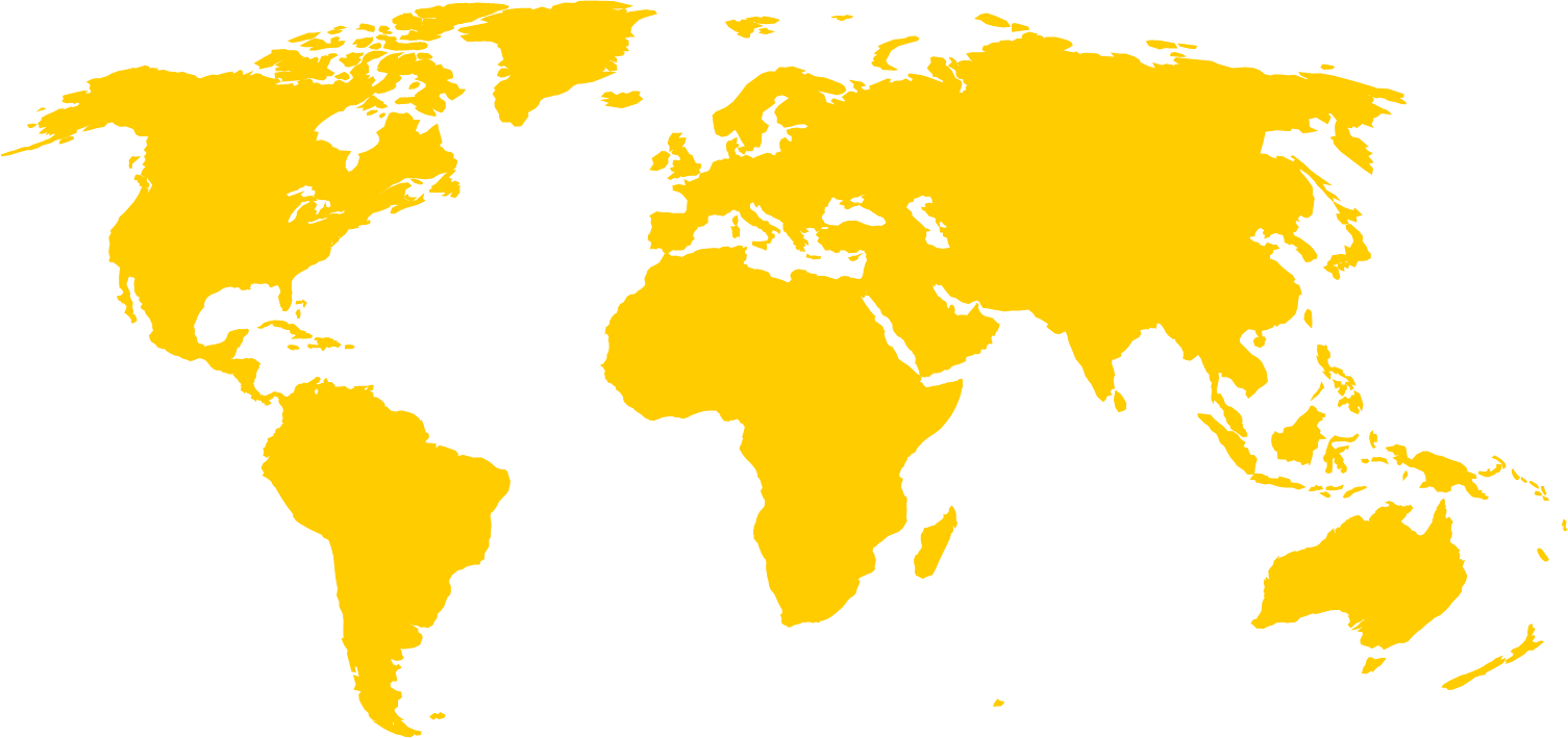 Map - Dhl World Map (1505x709), Png Download