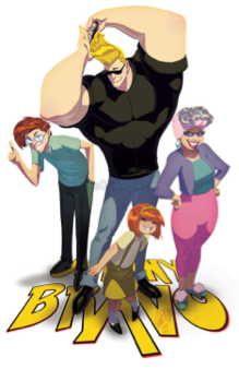 Screen 3 On Flowvella - Johnny Bravo Remake (400x463), Png Download