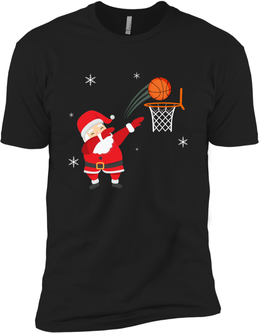 Dabbing Basketball Christmas Shirt - Best T Shirt 2018 (1155x1155), Png Download