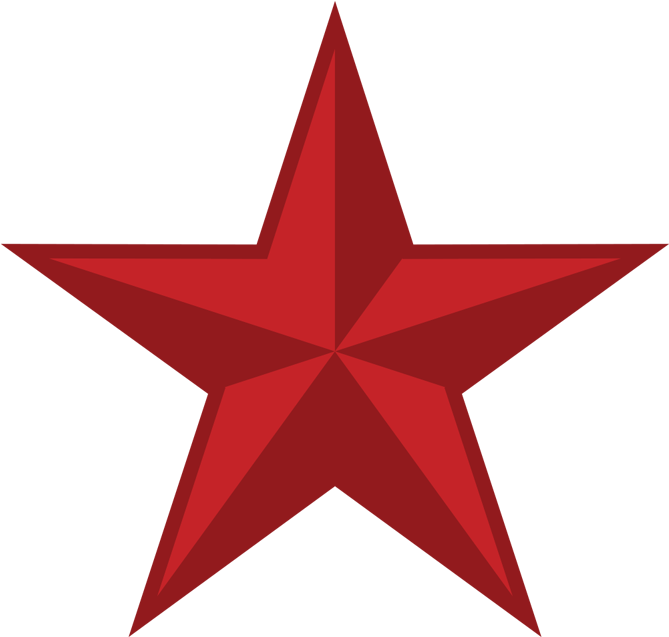 Red Star White Background (1100x882), Png Download