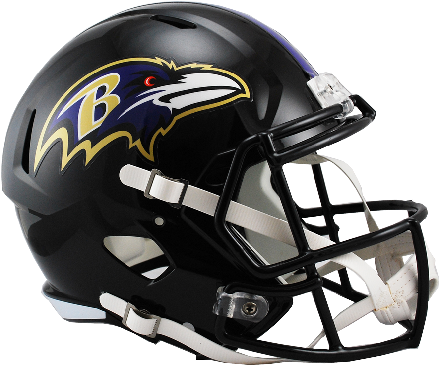 Baltimore Ravens Speed Replica Helmets - Ravens Helmet (900x772), Png Download