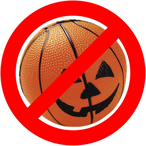 Though I'm Not Sure If There's Such A Thing As A Humbug - Jack O Lantern Basketball (600x600), Png Download