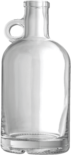 Flint 750 Ml Moonshine Jug Flat Bottom Liquor Bottle - Bottle (700x700), Png Download