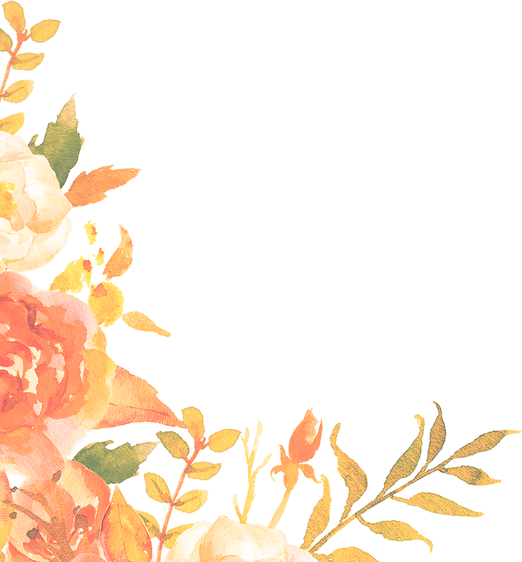 Clip Art Freeuse Enrolment Hello Happiness - Peach Flowers Border Png (1064x1145), Png Download