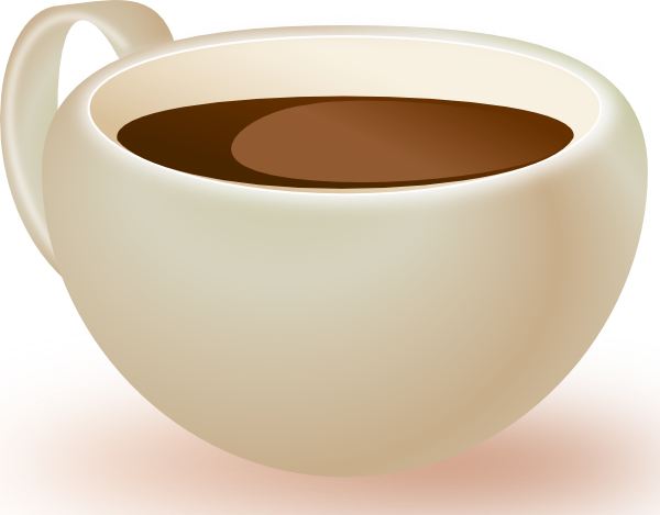 Free Vector Cup Of Coffee Clip Art - Cappuccino Cup Clip Art (600x469), Png Download
