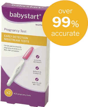 Babystart Pregnancy Tests - Pregnancy Test (357x373), Png Download