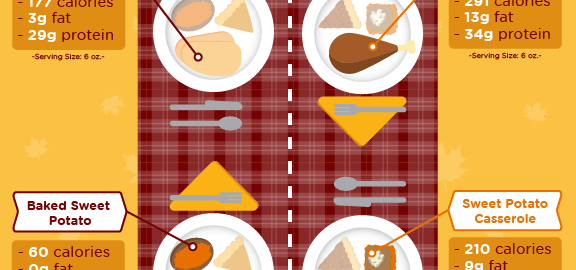 Healthy Meal Alternatives For Your Thanksgiving Dinner - Meal (576x270), Png Download
