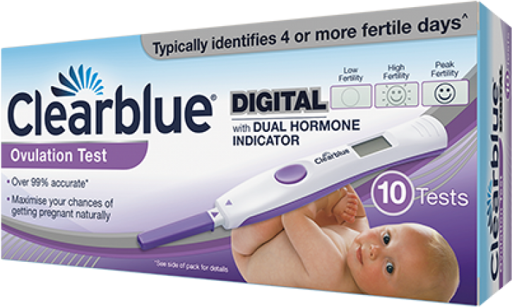 Clearblue Digital Ovulation Tests - Clearblue Advanced Digital Ovulation Test--pack Of (988x988), Png Download