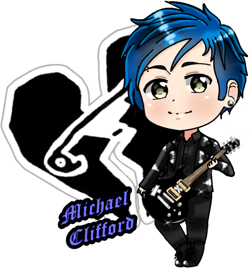 5sos Chibi Michael Clifford By Gracious-mistake On - Michael Clifford Anime (868x920), Png Download