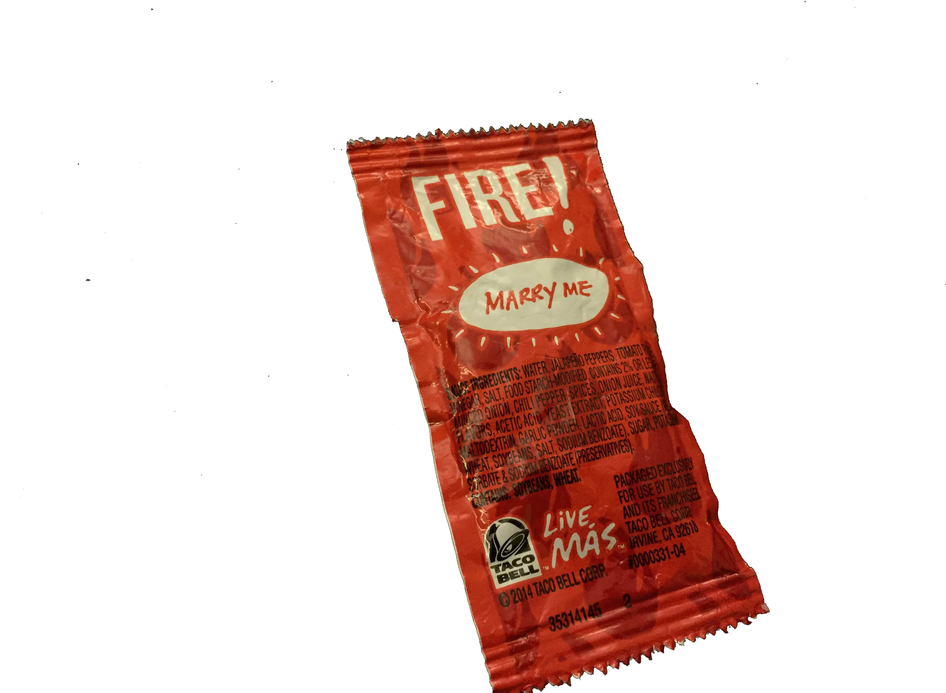 Free Download Taco Clipart Taco Bell Food - Extra Hot Taco Bell Sauce (3264x2448), Png Download