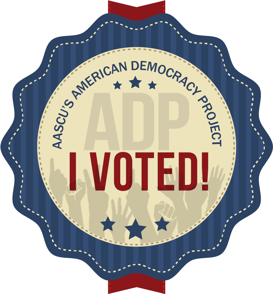 Adp Social Media Election Day "i Voted" Sticker - American Democracy Project (1050x1050), Png Download