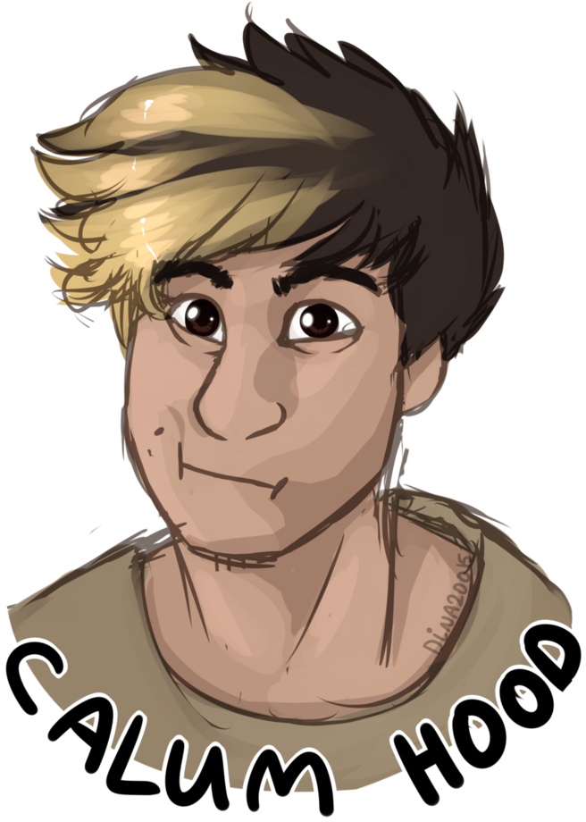 5sos Transparent Painting - Transparent Calum Hood Cartoon (758x1055), Png Download