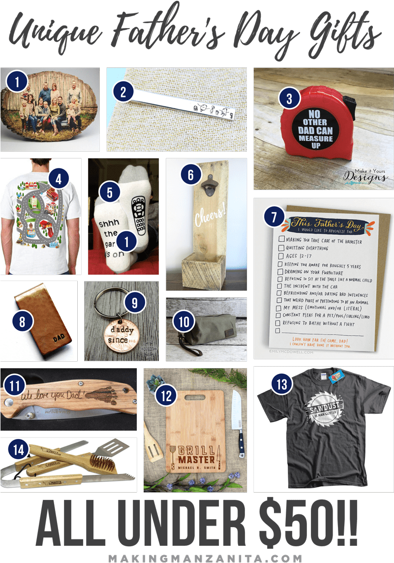 Unique Father's Day Gifts All Under $50 - Emily Mcdowell - Check List Card (800x1163), Png Download