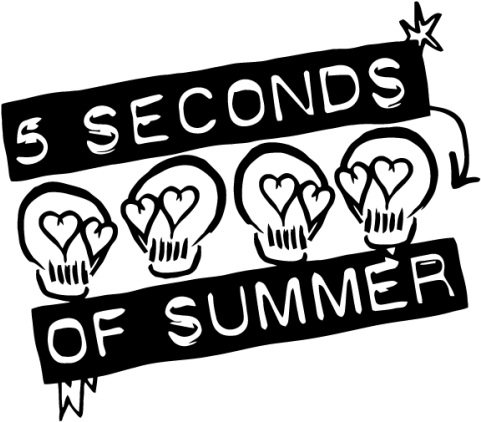 5sos Skull (500x500), Png Download