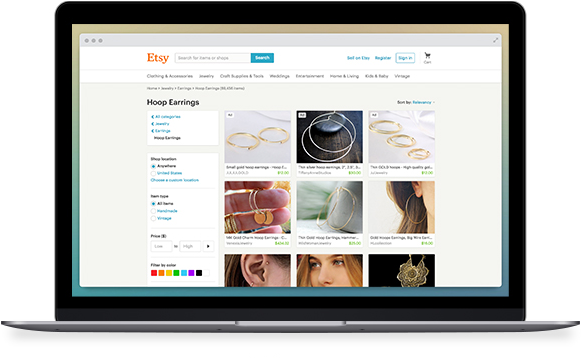 Etsy Integration - Web Design (675x433), Png Download