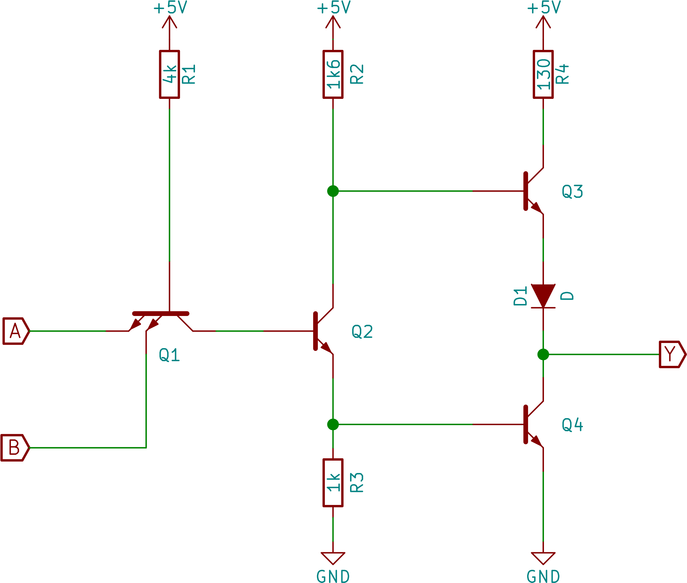 Free - 7400 Internal Circuit (2400x2048), Png Download
